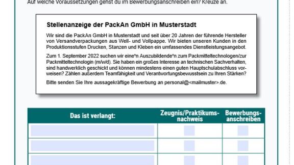 Arbeitsblatt: Stellenanzeigen verstehen AB-Stellenanzeigen-verstehen