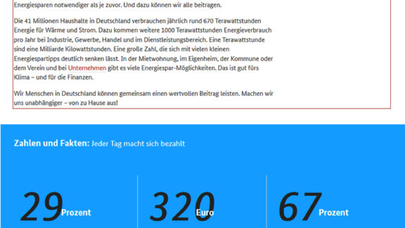 Linktipp: Informationen des BMWK zum Thema Energiesparen BM_Webseite