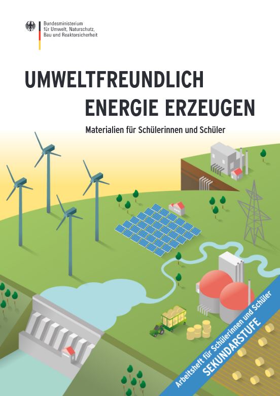 Foto einer Arbeitsheft Titelseite zum Thema Energie erzeugen.