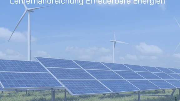 Titelblatt der Lehrerhandreichung Erneuerbare Energien.
