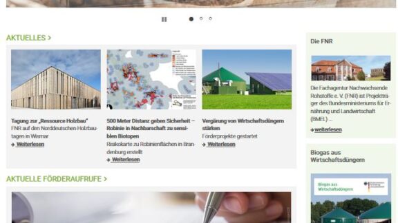 Linktipp: Fachagentur nachwachsende Rohstoffe FNR