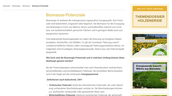 Linktipp: Fachagentur für Nachwachsende Rohstoffe Fachagentur Nachwachsende Rohstoffe