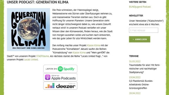 Linktipp: Podcast "Generation Klima" Generation Klima