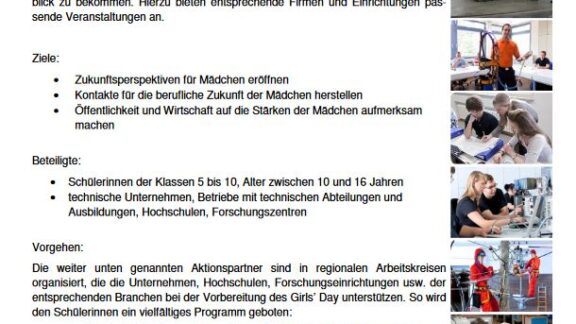 Arbeitsblatt: Girl's Day Girls-Day