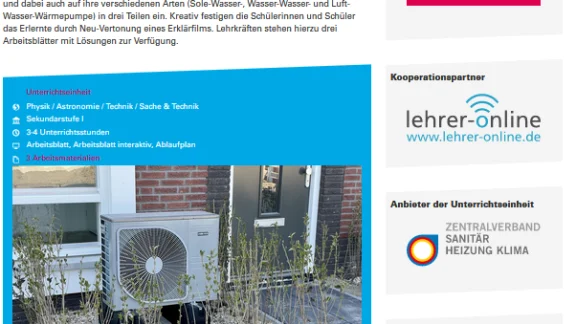 Linktipp: Wärmepumpe - Handwerk macht Schule Grafik-UE-Wärmepumpe