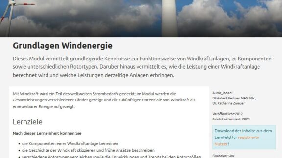 Grundlagen Windenergie