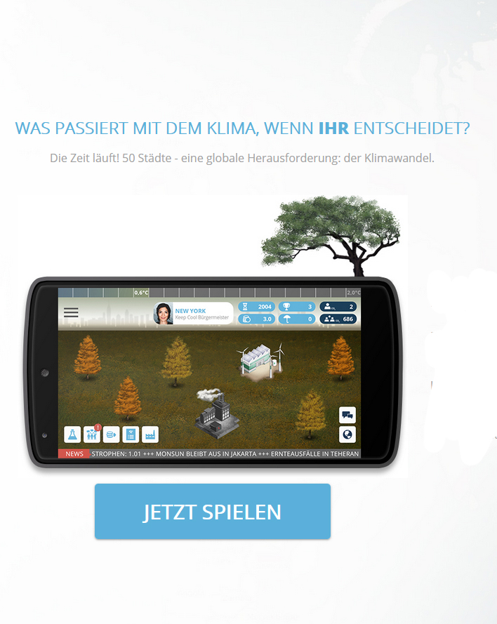 Spiel zur Umwelt am Handy