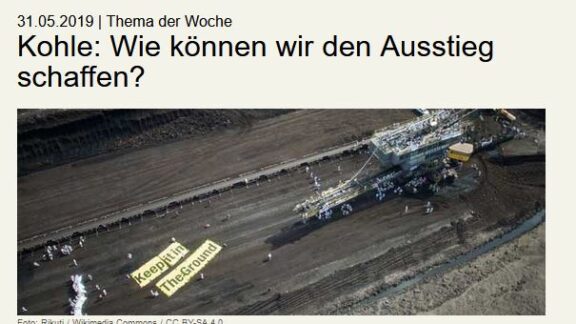 Unterrichtsmaterial: Wie können wir den Kohleausstieg schaffen? Kohleausstieg