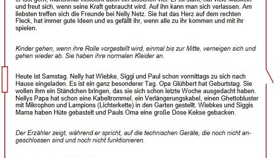 Foto des Ablaufs eines Theaterstuecks.