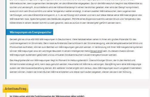 Interaktiver Lernbaustein: Wärmepumpe Wärmepumpe